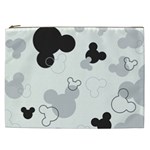 Mickey Mouse, Black, Classic, Cute, Disne Cosmetic Bag (XXL)