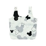 Mickey Mouse, Black, Classic, Cute, Disne Full Print Recycle Bag (S)