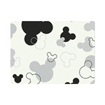 Mickey Mouse, Black, Classic, Cute, Disne Premium Plush Fleece Blanket (Mini)