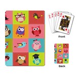 Owls Pattern, Abstract, Art, Desenho Playing Cards Single Design (Rectangle)