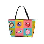 Owls Pattern, Abstract, Art, Desenho Classic Shoulder Handbag