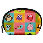 Owls Pattern, Abstract, Art, Desenho Accessory Pouch (Large)