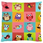 Owls Pattern, Abstract, Art, Desenho Standard Premium Plush Fleece Cushion Case (One Side)