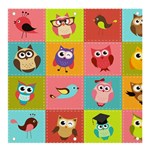 Owls Pattern, Abstract, Art, Desenho Banner and Sign 4  x 4 