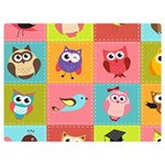 Owls Pattern, Abstract, Art, Desenho Premium Plush Fleece Blanket (Extra Small)