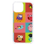 Owls Pattern, Abstract, Art, Desenho iPhone 13 mini TPU UV Print Case