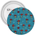 Whimsical Mushroom pattern 3  Buttons