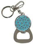 Whimsical Mushroom pattern Bottle Opener Key Chain