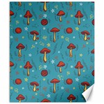 Whimsical Mushroom pattern Canvas 8  x 10 