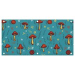 Whimsical Mushroom pattern Banner and Sign 4  x 2 