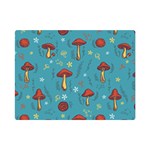 Whimsical Mushroom pattern Premium Plush Fleece Blanket (Mini)