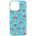 Whimsical Mushroom pattern iPhone 15 Pro Max Black UV Print PC Hardshell Case