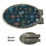 Whimsical Mushrooms pattern Money Clips (Oval) 