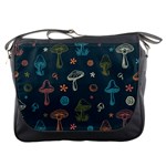 Whimsical Mushrooms pattern Messenger Bag