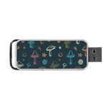 Whimsical Mushrooms pattern Portable USB Flash (One Side)