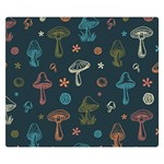 Whimsical Mushrooms pattern Premium Plush Fleece Blanket (Small)