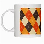 Halloween Argyle Pattern  White Mug