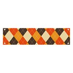 Halloween Argyle Pattern  Banner and Sign 4  x 1 