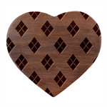 Halloween Argyle Pattern  Heart Wood Jewelry Box