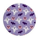 Boo crew halloween season Round Ornament (Two Sides)