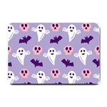 Boo crew halloween season Small Doormat