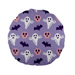 Boo crew halloween season Standard 15  Premium Round Cushions