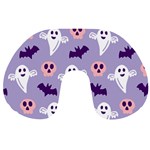 Boo crew halloween season Travel Neck Pillow