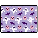 Boo crew halloween season Two Sides Fleece Blanket (Large)