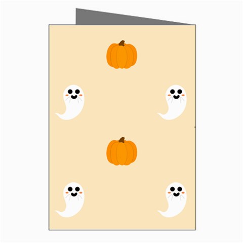 Pumpkin and boo crew halloween  Greeting Card from ArtsNow.com Right