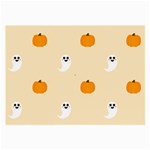 Pumpkin and boo crew halloween  Large Glasses Cloth