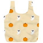 Pumpkin and boo crew halloween  Full Print Recycle Bag (XXXL)