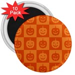 Seamless Halloween Pattern With Smiling Pumpkin 20240926 161520 0000 3  Magnets (10 pack) 