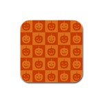 Seamless Halloween Pattern With Smiling Pumpkin 20240926 161520 0000 Rubber Square Coaster (4 pack)