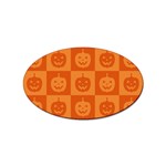 Seamless Halloween Pattern With Smiling Pumpkin 20240926 161520 0000 Sticker Oval (10 pack)