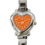 Seamless Halloween Pattern With Smiling Pumpkin 20240926 161520 0000 Heart Italian Charm Watch