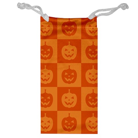 Seamless Halloween Pattern With Smiling Pumpkin 20240926 161520 0000 Jewelry Bag from ArtsNow.com Front