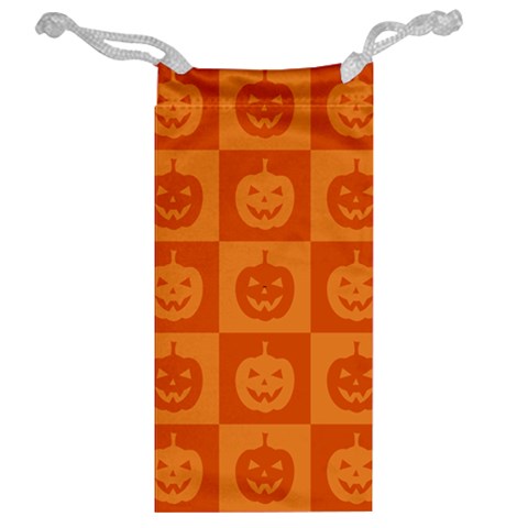 Seamless Halloween Pattern With Smiling Pumpkin 20240926 161520 0000 Jewelry Bag from ArtsNow.com Back