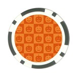 Seamless Halloween Pattern With Smiling Pumpkin 20240926 161520 0000 Poker Chip Card Guard (10 pack)