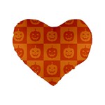 Seamless Halloween Pattern With Smiling Pumpkin 20240926 161520 0000 Standard 16  Premium Heart Shape Cushions