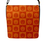 Seamless Halloween Pattern With Smiling Pumpkin 20240926 161520 0000 Flap Closure Messenger Bag (L)