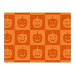 Seamless Halloween Pattern With Smiling Pumpkin 20240926 161520 0000 Two Sides Premium Plush Fleece Blanket (Mini)