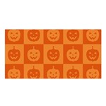 Seamless Halloween Pattern With Smiling Pumpkin 20240926 161520 0000 Satin Shawl 45  x 80 