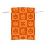 Seamless Halloween Pattern With Smiling Pumpkin 20240926 161520 0000 Lightweight Drawstring Pouch (S)