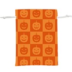 Seamless Halloween Pattern With Smiling Pumpkin 20240926 161520 0000 Lightweight Drawstring Pouch (XL)