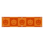 Seamless Halloween Pattern With Smiling Pumpkin 20240926 161520 0000 Banner and Sign 4  x 1 