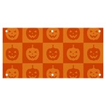 Seamless Halloween Pattern With Smiling Pumpkin 20240926 161520 0000 Banner and Sign 6  x 3 