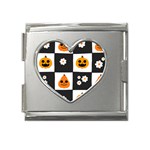 Seamless Halloween Pattern With Smiling Pumpkin 20240926 161714 0000 Mega Link Heart Italian Charm (18mm)