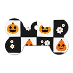 Seamless Halloween Pattern With Smiling Pumpkin 20240926 161714 0000 Dog Tag Bone (One Side)