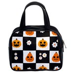 Seamless Halloween Pattern With Smiling Pumpkin 20240926 161714 0000 Classic Handbag (Two Sides)