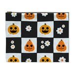 Seamless Halloween Pattern With Smiling Pumpkin 20240926 161714 0000 Cosmetic Bag (XL)